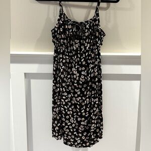 Floral Black Dress